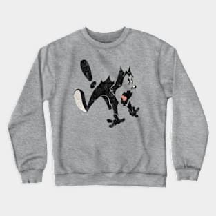 felix the cat shocked Crewneck Sweatshirt